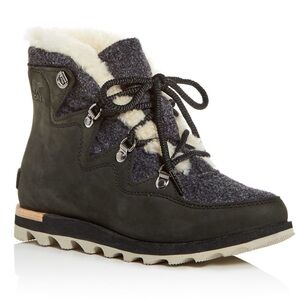Sorel Women’s SNEAKCHIC ALPINE HOLIDAY  BLACK, DARK STONE/NOIR, PIERRE SOMBRE